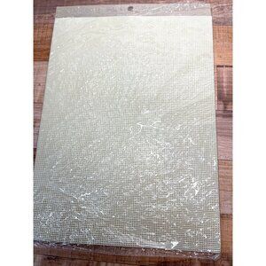 Plastic Canvas Sheet Beige 14 Count For Crafting & Needlework 13.6" X 10.6"